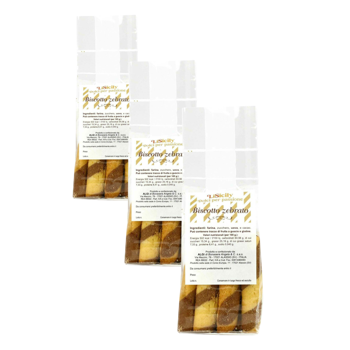 LiSicilyBiscuit Zebrato 1 Kg - 1 Kg - Pack 3 × Pochette 1 kg