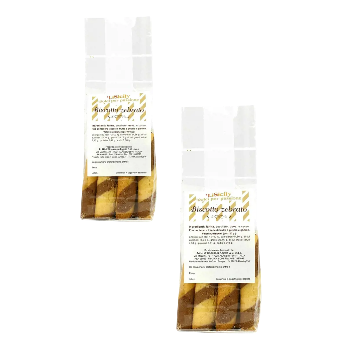 Biscotto Zebrato 1 kg by LiSicily