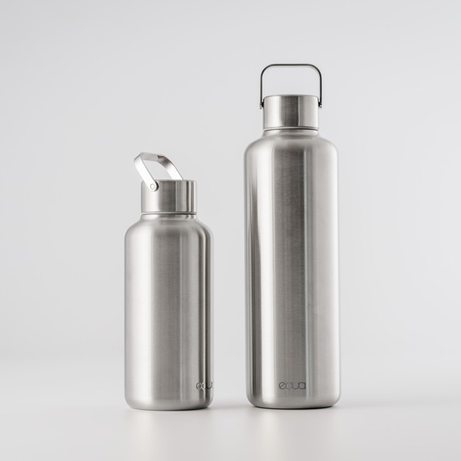 Terzo immagine del prodotto Bottiglia EQUA in acciaio inox Acciaio Timeless - 1l by Equa Italia