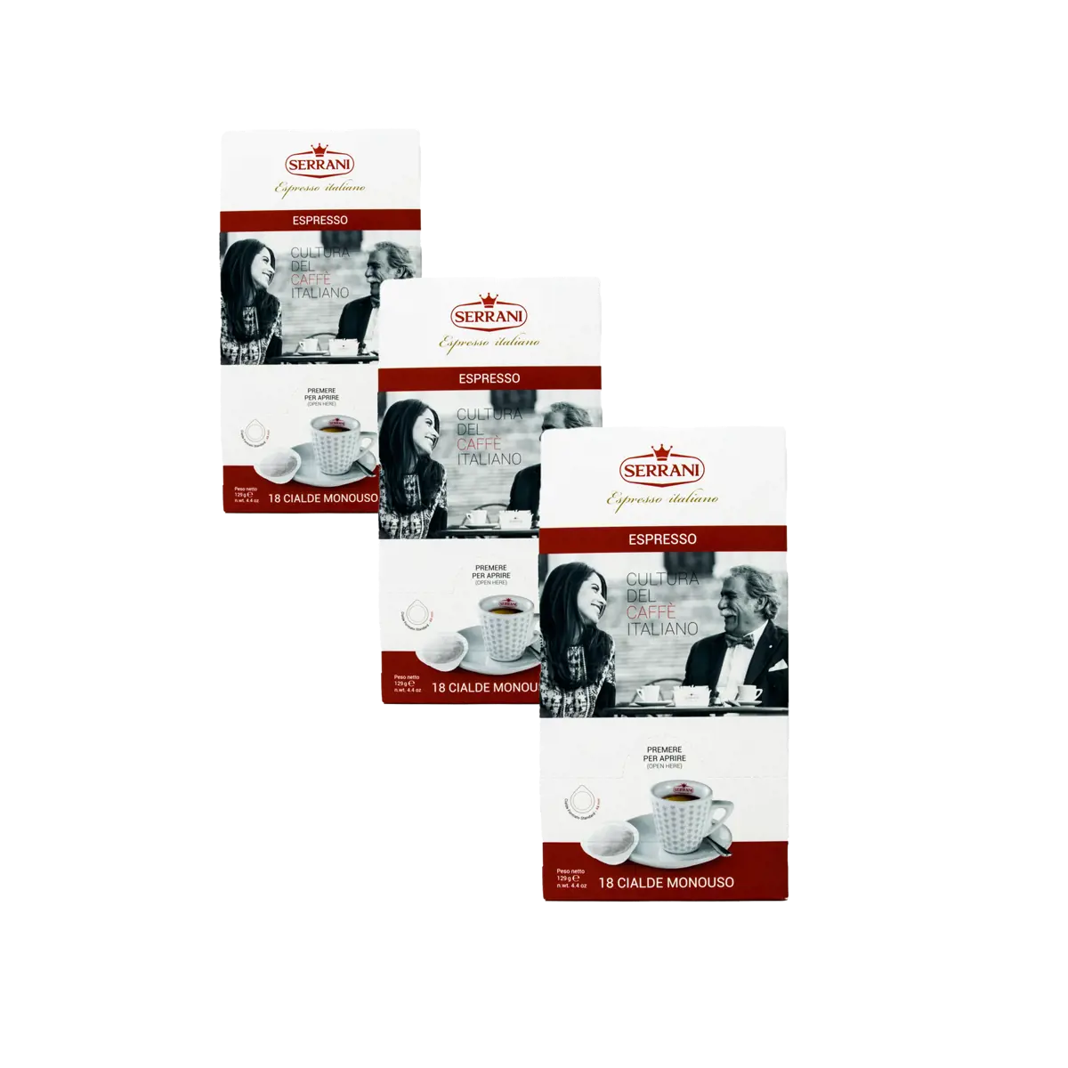 Cialde Espresso x18 by Serrani