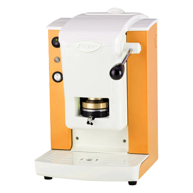 FABER Kaffeepadmaschine - Slot Plast White Orange 1,3 l by Faber