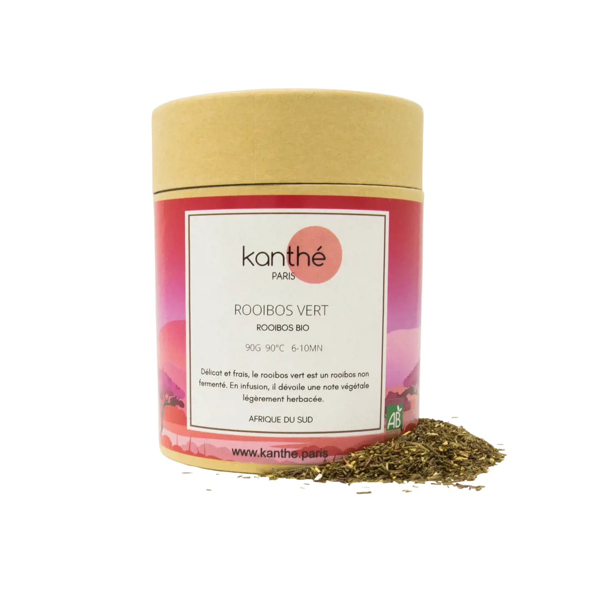Kanthé Rooibos Vert Vrac En Boite Carton 90 G by Kanthé