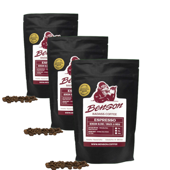 Café En Grain - Benson Blend, Espresso - 500G - Pack 3 × Grains Pochette 500 g