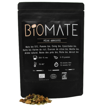 Biomaté Peche Abricotee- 100 G - Pochette 100 g