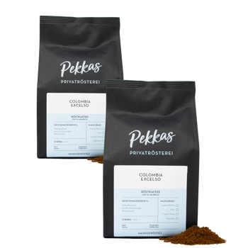 Colombia Excelso - Pack 2 × Mahlgrad Filter Beutel 500 g