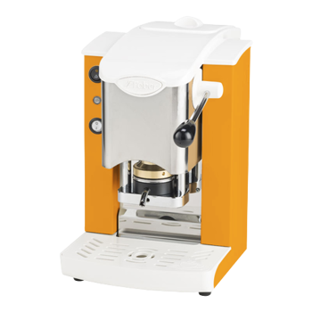 FABER Macchina da Caffè a cialde - Slot Inox Bianco Arancio 1,3 l - compatibile ESE (44mm)
