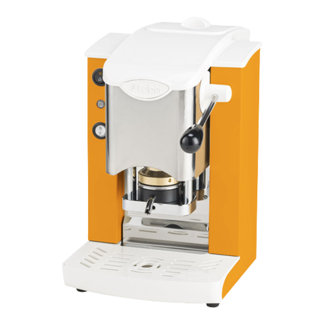 Faber Machine A Cafe A Dosettes Slot Inox Blanc Orange 1 3 L
