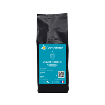 Café en grains - Mélange Coccolosa - 1 kg - Grains Pochette 1 kg