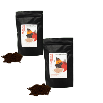 La Morena - Espresso Blend - Pack 2 × Mahlgrad Moka Beutel 500 g