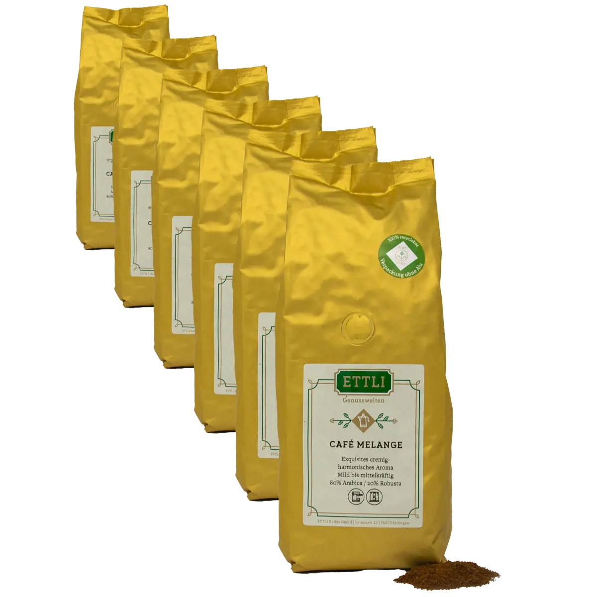 Ettli Kaffee Cafe Moulu Cafe Melange 250G Moulu Espresso - 250 G by ETTLI Kaffee