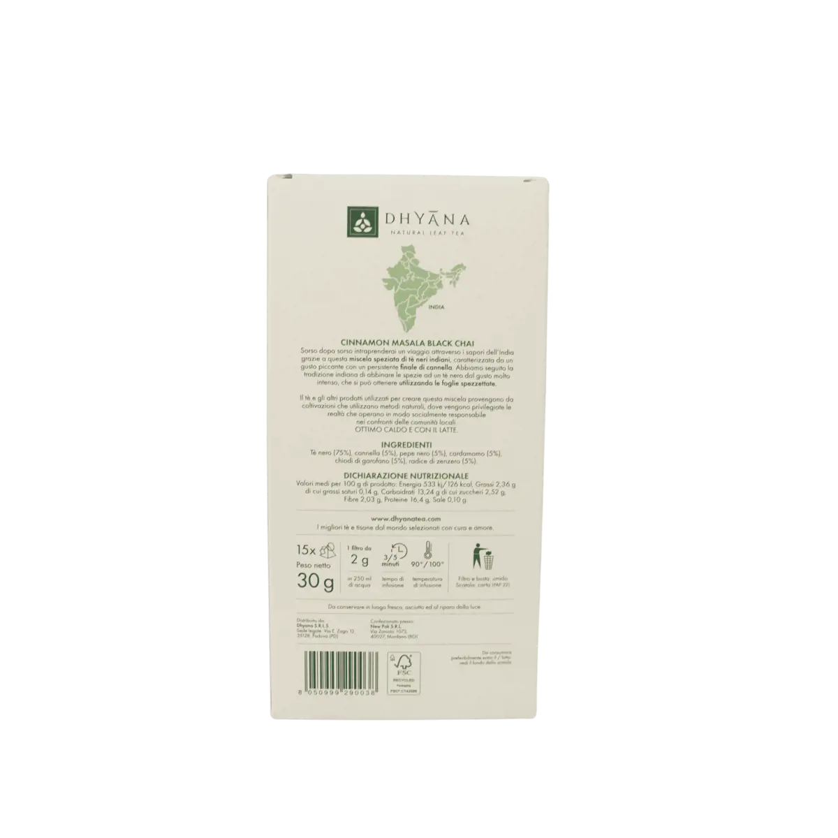 Deuxième image du produit Dhyana Cinnamon Masala Black Chai X15 Sachets De The 15 Sachets De The by Dhyana