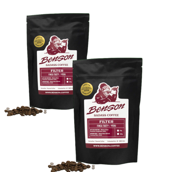 Kaffeebohnen - Finca Tasty, Filter - 250g - Pack 2 × Bohnen Beutel 250 g
