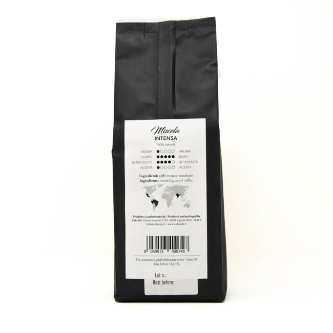 Secondo immagine del prodotto Caffè macinato - Miscela Intensa - Moka 250 g by M'ama Caffè