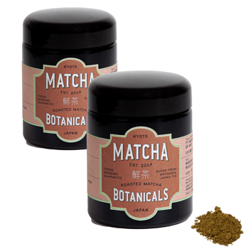 Roasted Matcha (Houji Matcha) 100 g - Pack 2 × Glasflasche 100 g