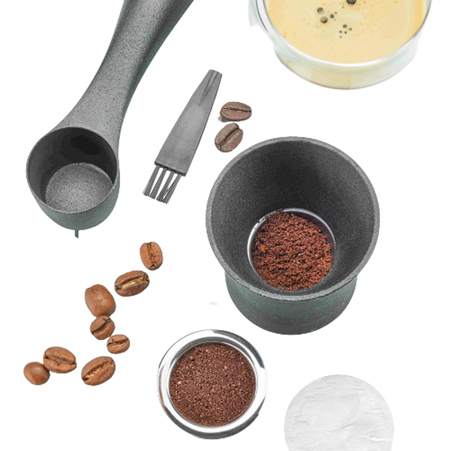 Capsula di caffè riutilizzabile compatibile con Nespresso