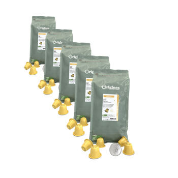 Origines Tea&Coffee Capsules Bio Perou X10 10 Capsules Compatible Nespresso - Pack 5 × 10 Capsules compatible Nespresso®