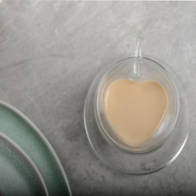 Secondo immagine del prodotto Aulica Set di 2 tazze da caffè a doppia parete deisgn cuore 150ml by Aulica