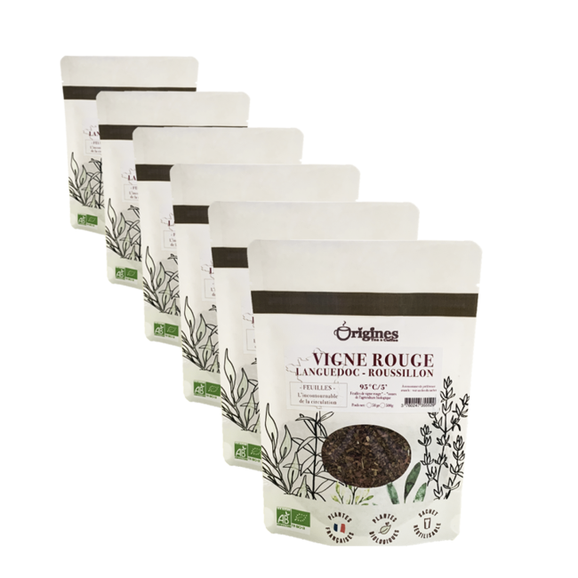 Infusion Bio Feuilles de Vigne rouge - Sachet 50g by Origines Tea&Coffee
