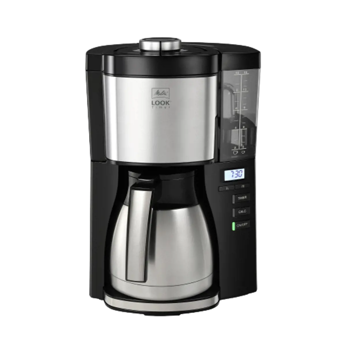 MELITTA Look V Therm Timer 1025-18 Noir et Acier Brossé - Garantie 2 ans by Melitta
