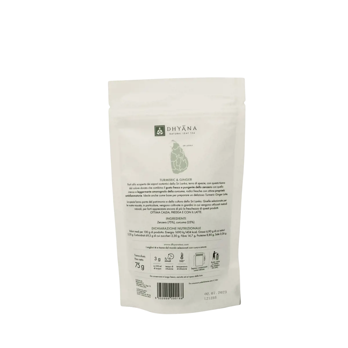 Zweiter Produktbild Kurkuma & Ingwer 75 g by Dhyana