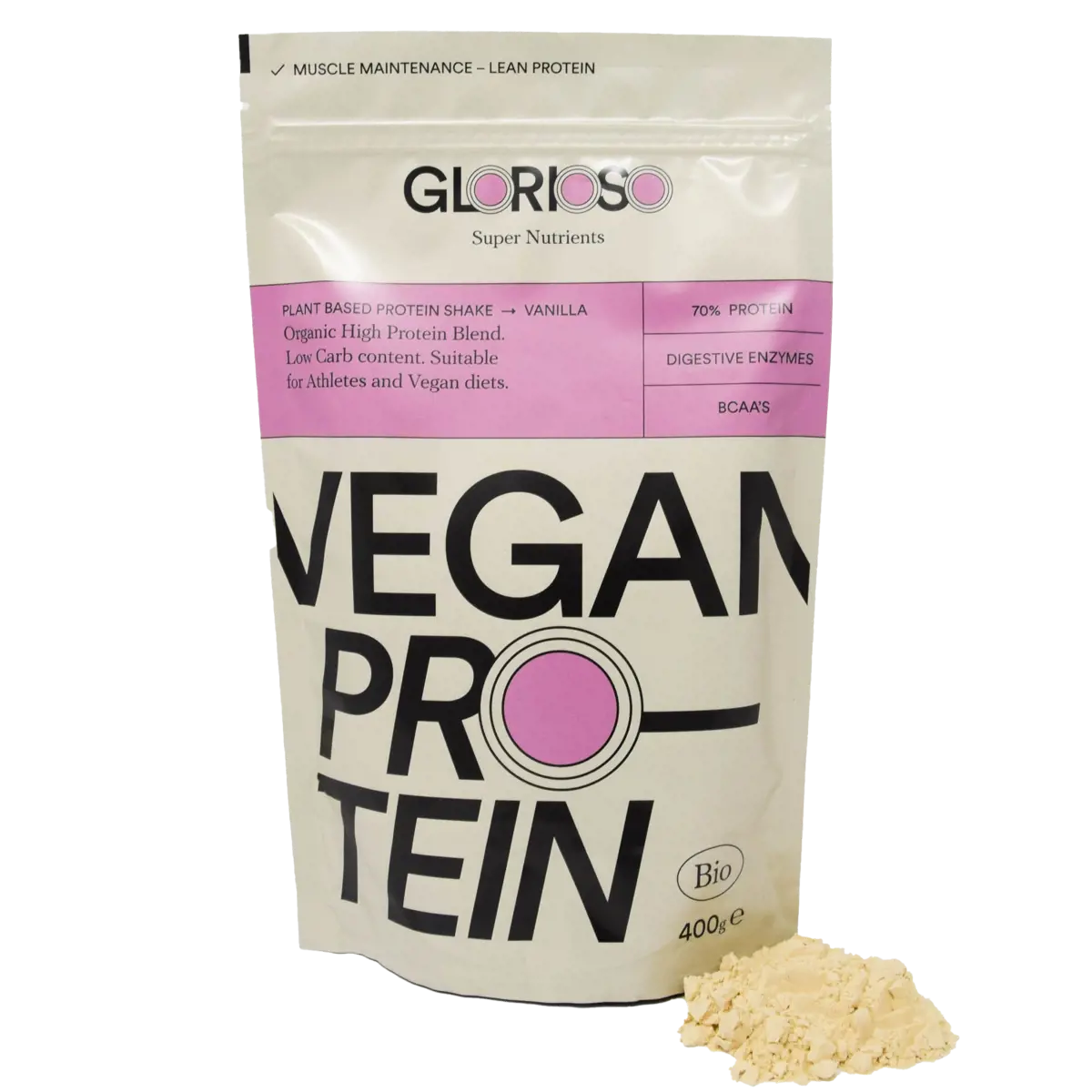 Glorioso Super Nutrients Vegan Protein Vanille - 400 G by Glorioso Super Nutrients