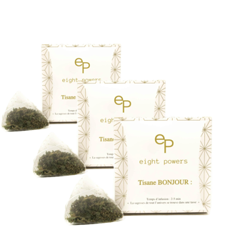 Kräutertee Bonjour - Pack 3 × Teebeutel 36 g