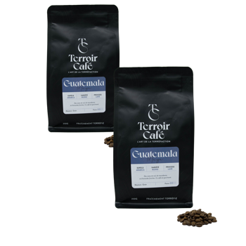 Caffè in grani - Guatemala, Maya 1kg - Pack 2 × Chicchi Bustina 1 kg