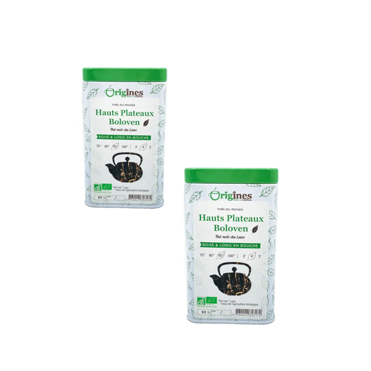 Origines Tea&Coffee The Noir Bio En - Haut Plateau Boloven Laos 80G - 80 G by Origines Tea&Coffee