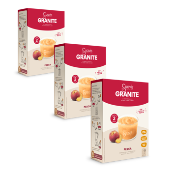 Granita - Pesca - Pack 3 × Scatola di cartone 160 g