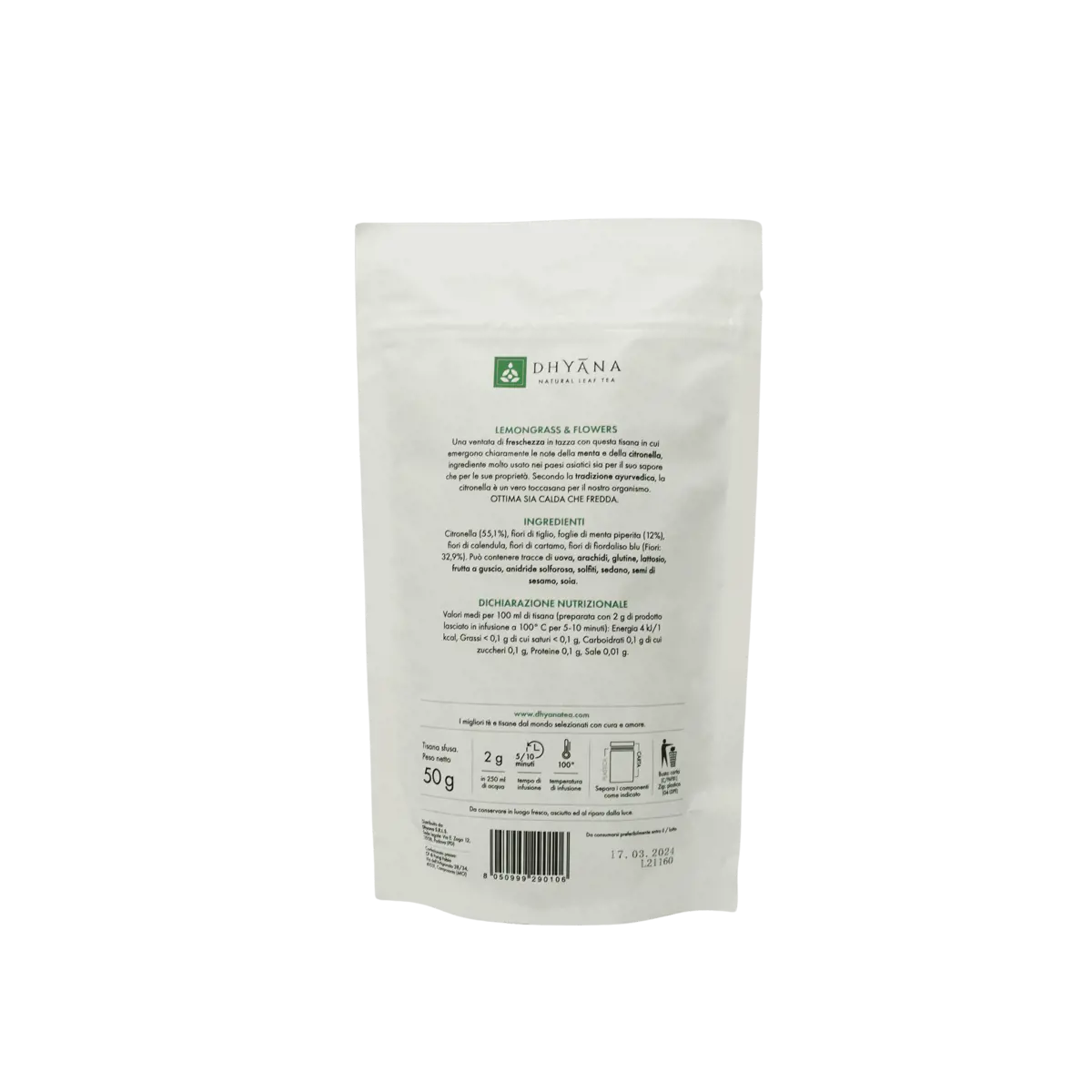 Deuxième image du produit Dhyana Lemongrass Flowers 50 G - 50 G by Dhyana