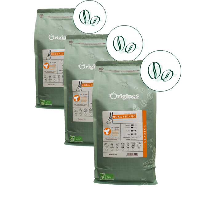 Gemahlener Kaffee - Moka Sidamo - 1kg by Origines Tea&Coffee