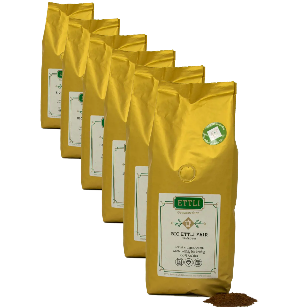 Ettli Kaffee Bio Ettli Equitable Moulu Espresso - 250 G by ETTLI Kaffee