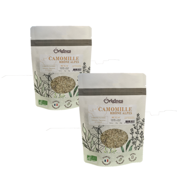 Origines Tea&Coffee Infusion Bio Camomille Vrac 500G Fleur De The 500 G - Pack 2 × Pochette 500 g