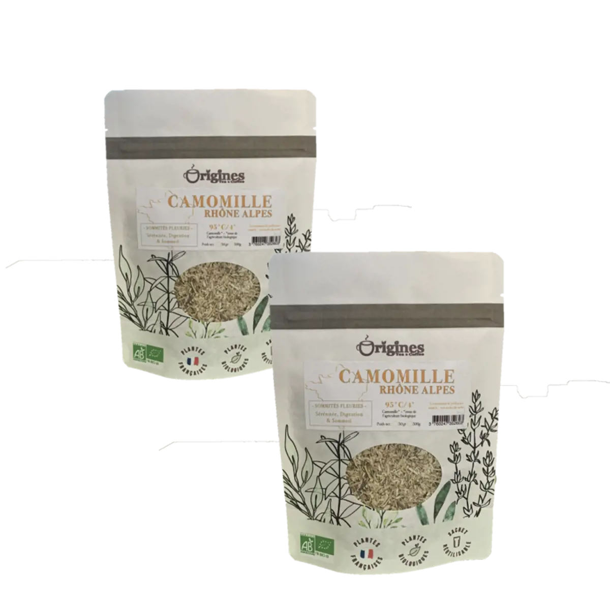 Origines Tea&Coffee Infusion Bio Camomille Vrac 500G Fleur De The 500 G by Origines Tea&Coffee
