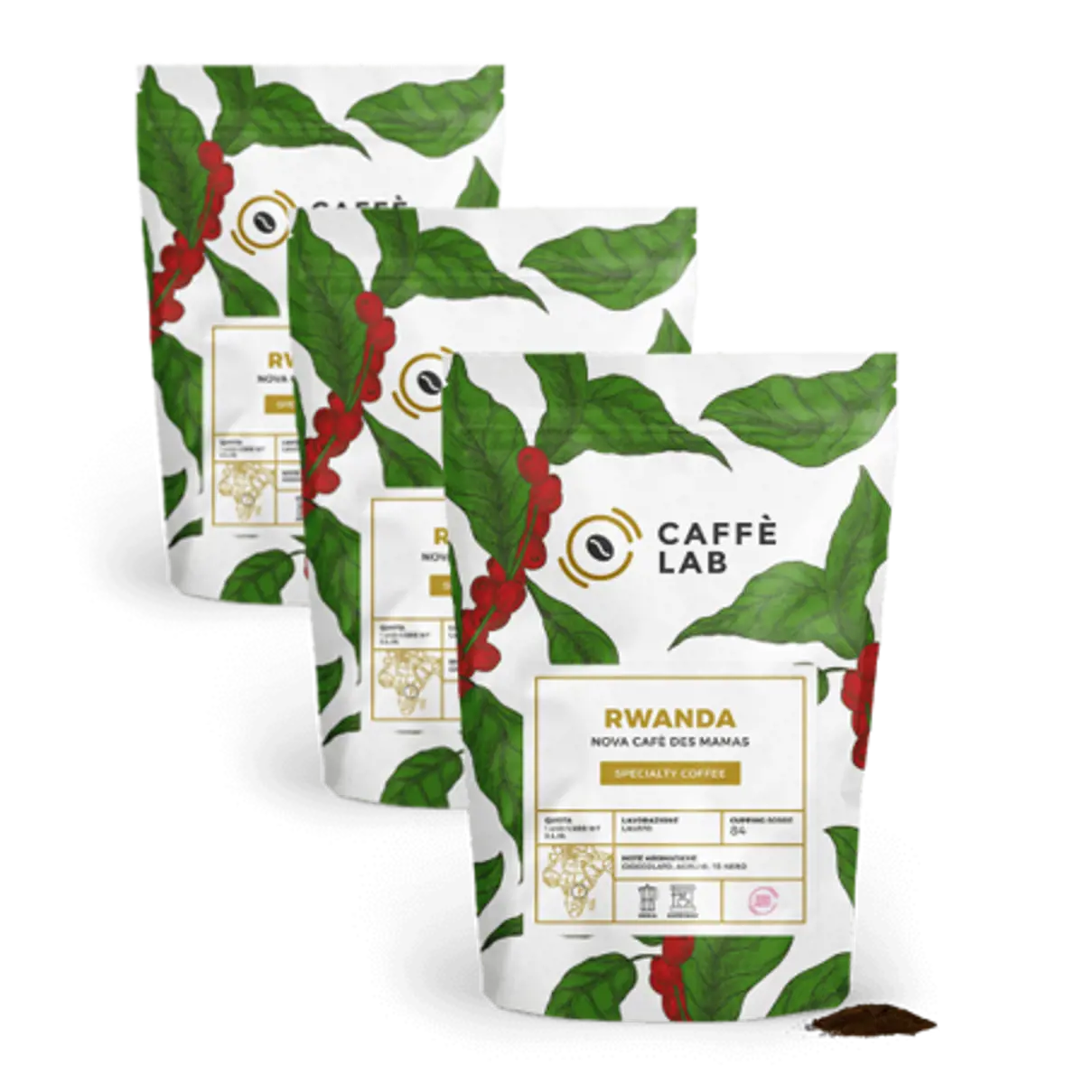 CaffèLab Cafe Rwanda Des Mamas Women Coffe Project Moulu Moulu Moka - 250 G by CaffèLab