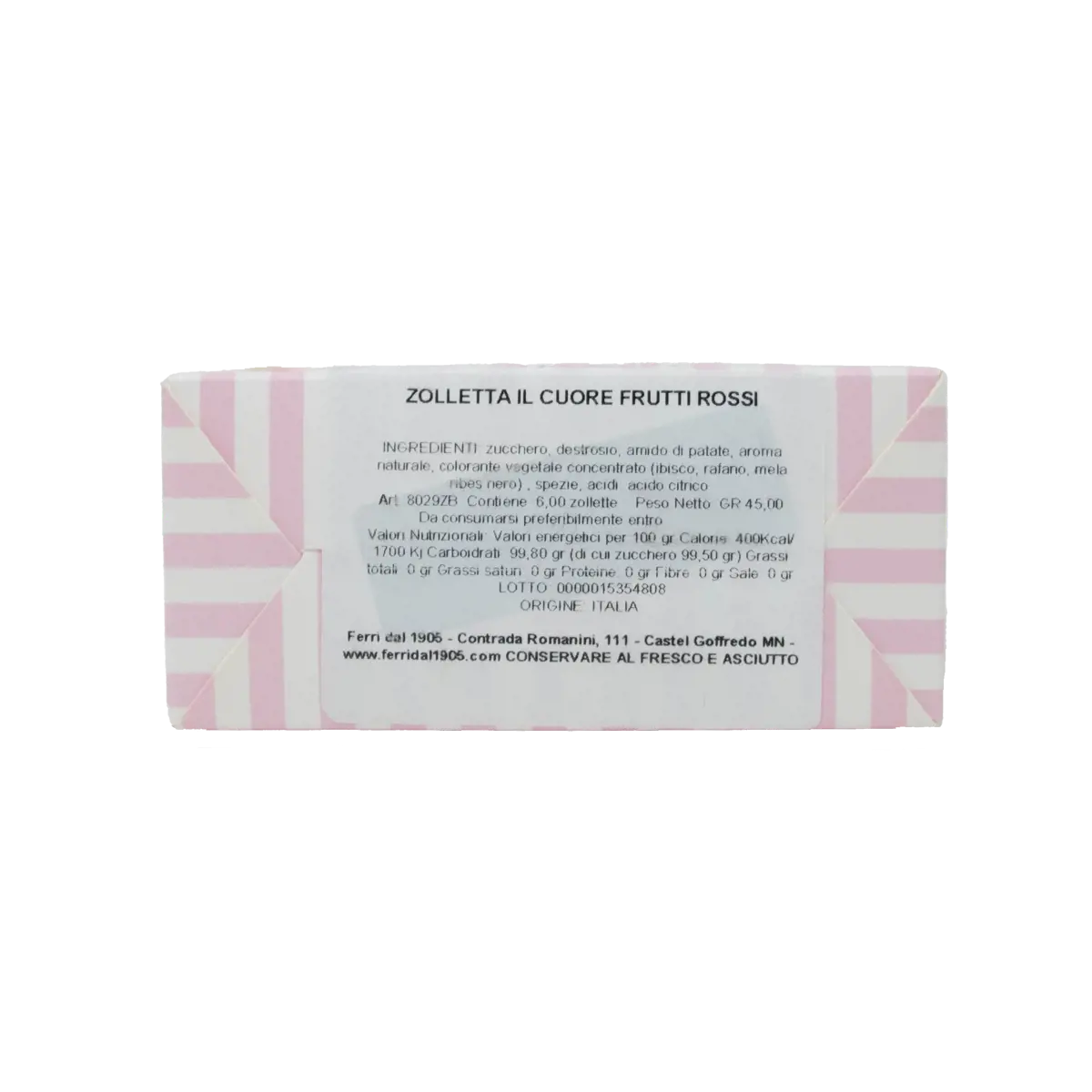 Deuxième image du produit Zukkero Morceaux De Sucre Coeur De Fruits Rouges 60 Gr Boite En Carton 60 G by Zukkero