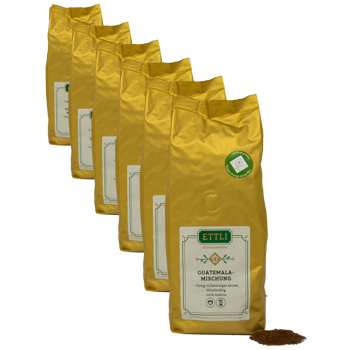 Caffè macinato - Miscela Guatemala - 250g - Pack 6 × Macinatura Espresso Bustina 250 g