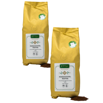 Ettli Kaffee Maragogype Moulu Filtre - 1 Kg - Pack 2 × Moulu Filtre Pochette 1 kg