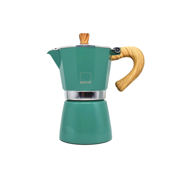 GNALI & ZANI Venezia Cafetiere Italienne A Induction 6 Tasses Vert - 