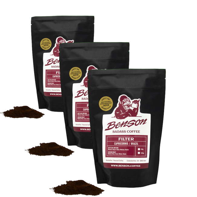 Benson Cafe Moulu Capricornio Filtre 500G Moulu Espresso - 500 G by Benson
