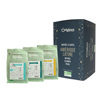 Coffret café moulu bio amerique latine