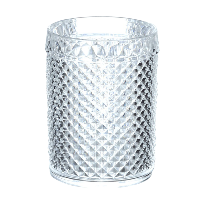 Wasserglas aus Acryl im Diamantdesign - 6er-Set by Aulica
