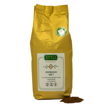 Gemahlener Kaffee - Espresso N°7 - 1kg - Mahlgrad Aeropress Beutel 1 kg