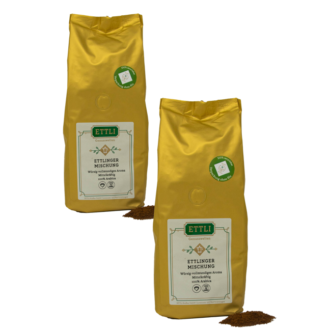 Ettli Kaffee Melange De Ettlingen Moulu Moka - 1 Kg by ETTLI Kaffee