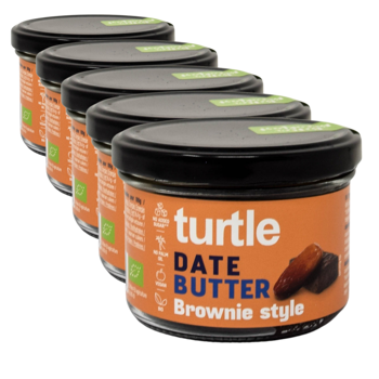 Turtle Pate A Tartiner Aux Dattes Et Cacao Bocal En Verre 200 G - Pack 5 × Bocal en verre 200 g