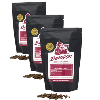 Café En Grain Benson- Capricornio, Espresso - 500G - Pack 3 × Grains Pochette 500 g