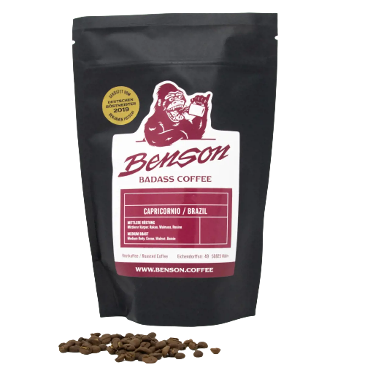 Kaffeebohnen - Capricornio, Espresso - 500g by Benson