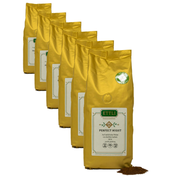 Caffè macinato - Notte perfetta Caffè decaffeinato - 250g - Pack 6 × Macinatura Aeropress Bustina 250 g