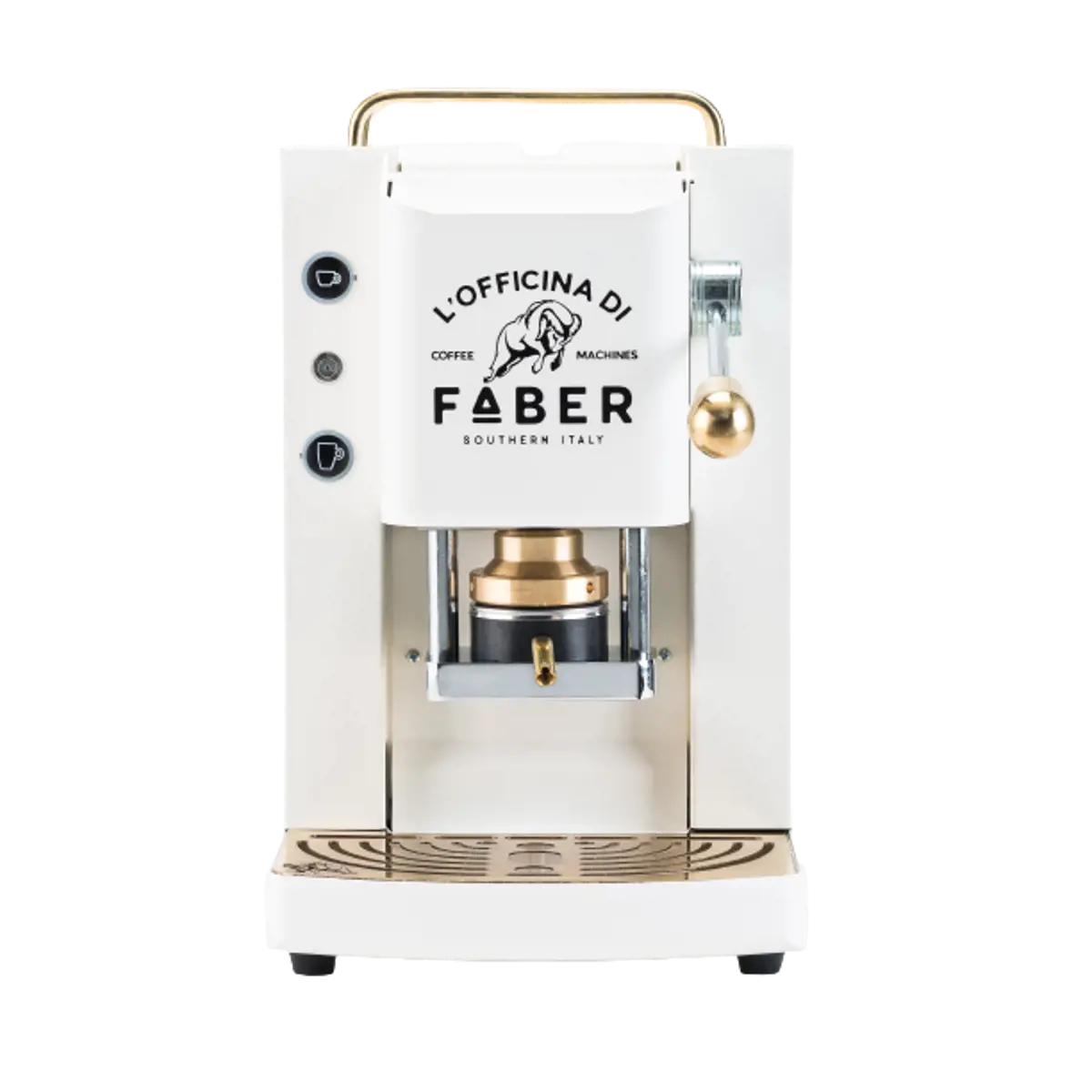 FABER Kaffeepadmaschine - Pro Deluxe Pure White vermessingt 1,3 l by Faber
