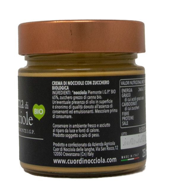 Terzo immagine del prodotto Crema di Nocciole DELICATA 250 g by Cuor di Nocciola delle Langhe